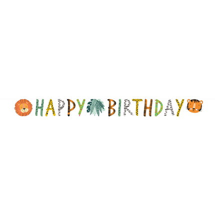 Lettre String Jungle Animals Happy Birthday 1.8m