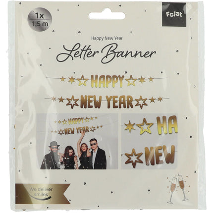 Guirlandes de lettres Bonne année 2pcs
