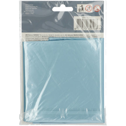 Ballon de baudruche Figure 6 Bleu pastel XL 86cm vide
