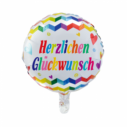 Ballon en hélium Herzlichen Gl√ºckwunsch 45cm vide