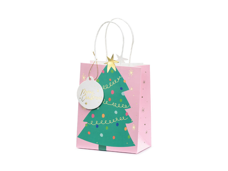 Sac cadeau sapin de Noël 20cm