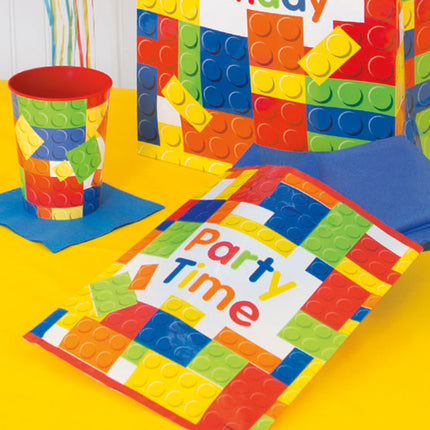 Blocs de construction Sacs de partage d'anniversaire 8pcs