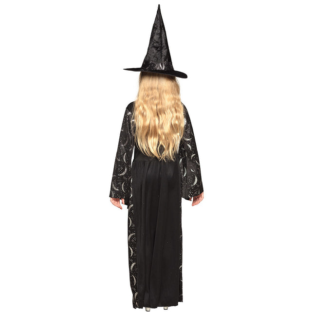 Costume de sorcière d'Halloween Enfant Noir
