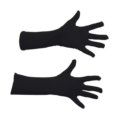 Gants noirs de luxe 40cm