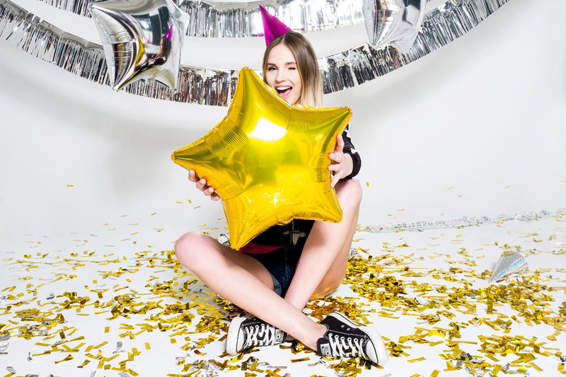 Chapeaux de fête Paillettes holographiques 16cm 20pcs