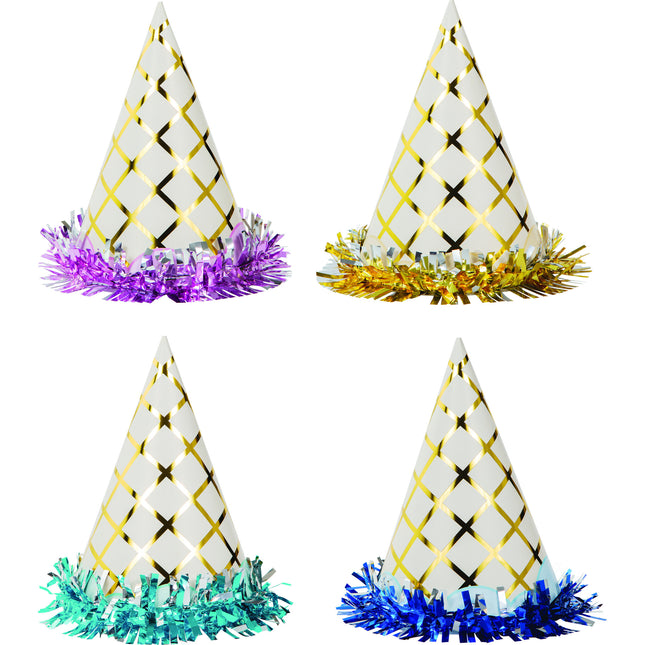 Chapeaux de fête Cônes de glace 8pcs