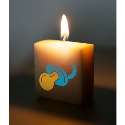 Bougie en forme de lettre Baby Boy 4cm
