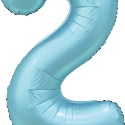 Ballon à figures bleu clair 2 ans Gloss 86cm