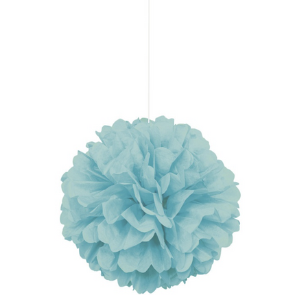 Terrific Teal 16" Pom Pom en tissu à suspendre