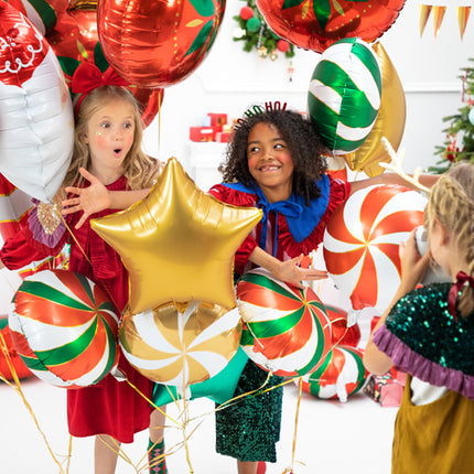 Ballon à l'hélium étoile or vide 48cm