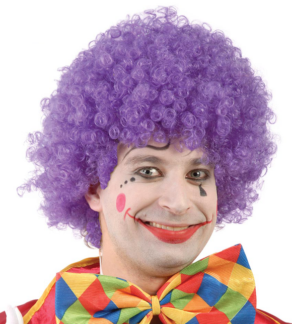 Boucles de perruque violette