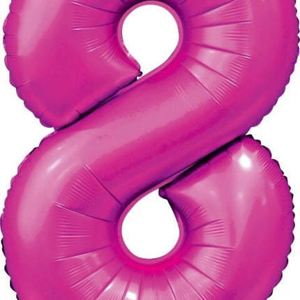 Fuchsia Figure Balloon 8 Years Gloss 86cm