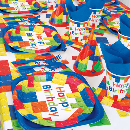 Assiettes Lego Happy Birthday 23cm 8pcs