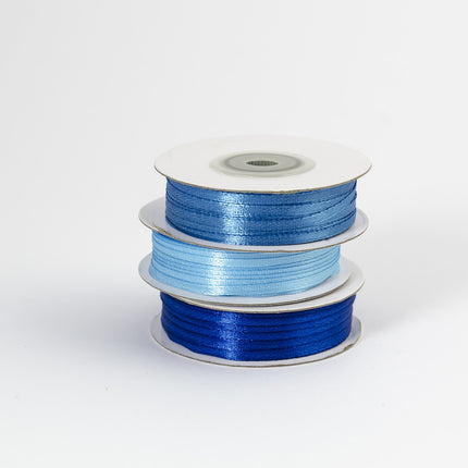Ruban de satin bleu clair 3mm 50m