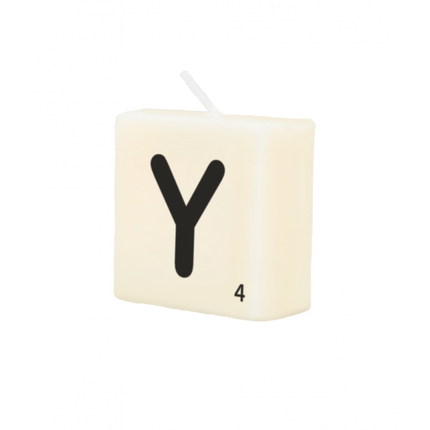Bougie lettre Y 4cm