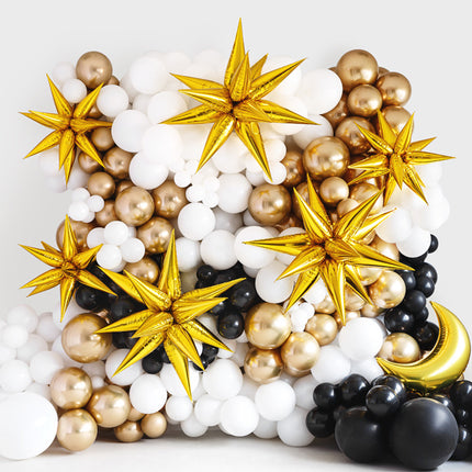 Ballon à l'hélium étoile 3D or vide 70cm