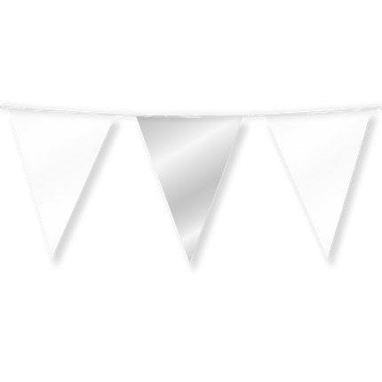 Guirlande blanche argentée métallisée 10m