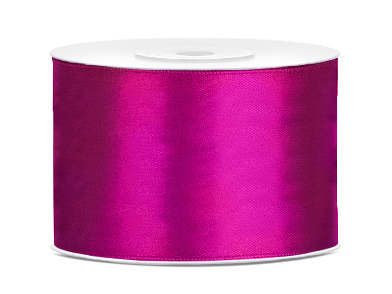 Ruban de satin Fuchsia foncé 50mm 25m