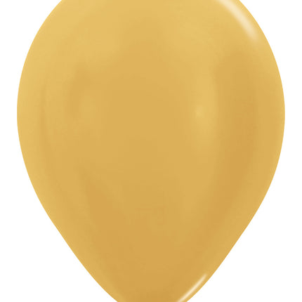 Ballons de baudruche or métallisé 30cm 12pcs
