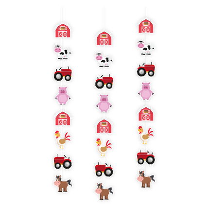 Décoration suspendue Farmhouse 1.2m 3pcs