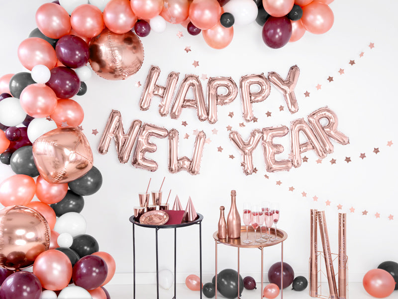 Chapeaux de fête or rose 16cm 6pcs