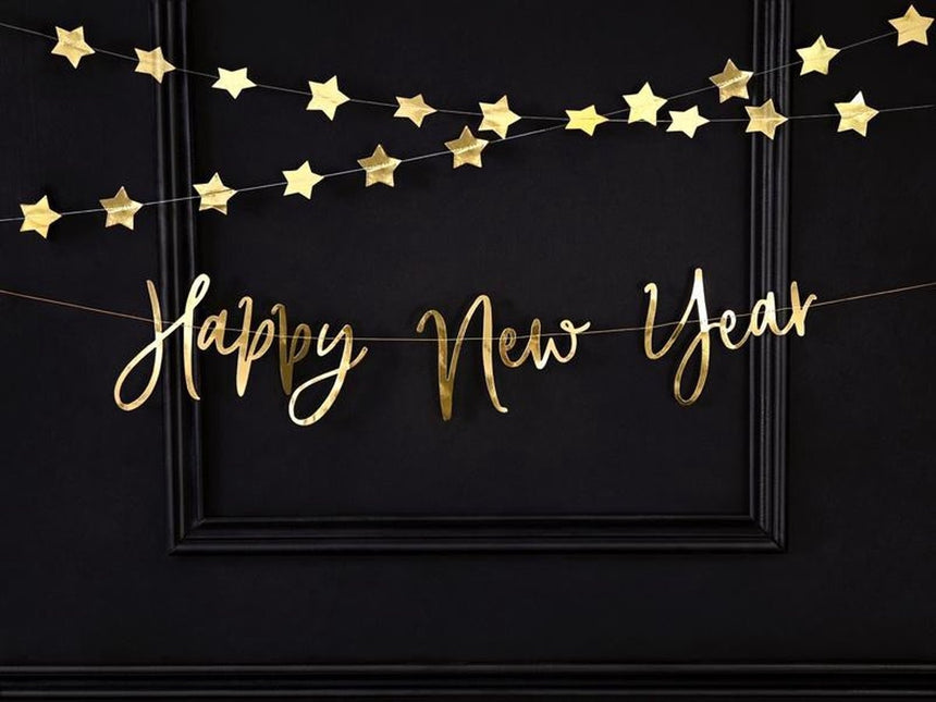 Guirlande d'étoiles or 3.6m