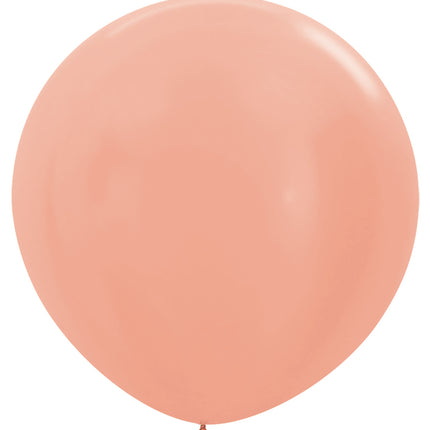 Ballons de baudruche Or Rose Métallique 91cm 10pcs