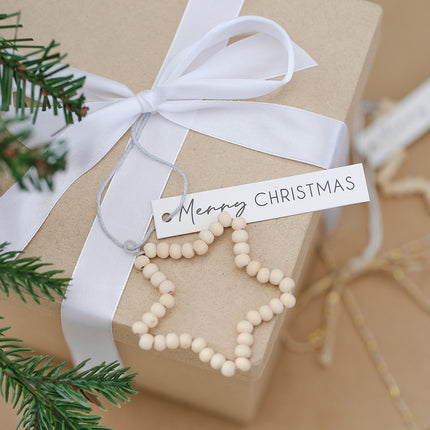 Cartes cadeaux de Noël en bois