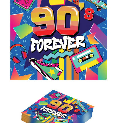 90s Serviettes de table 33cm 12pcs