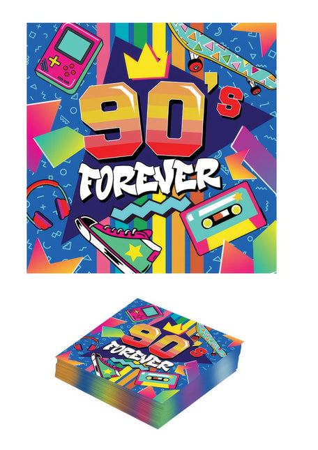 90s Serviettes de table 33cm 12pcs