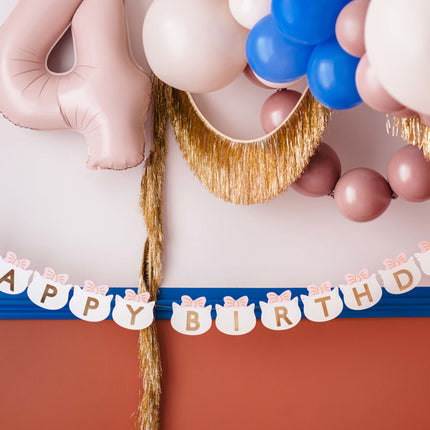 Guirlande de lettres Happy Birthday 2.8m