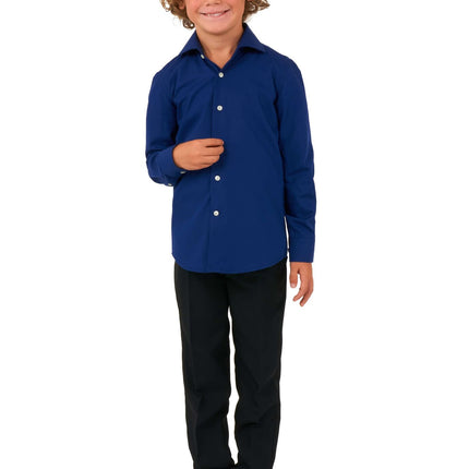 Chemise bleu foncé Garçon <tc>OppoSuits</tc>
