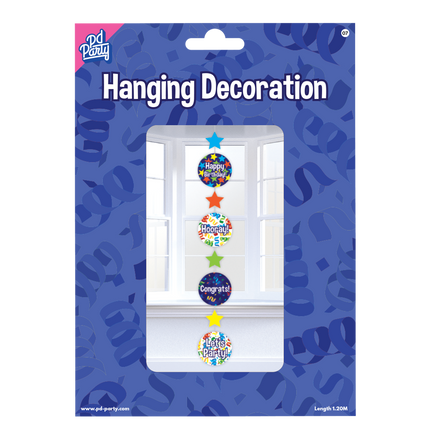 Décoration suspendue Happy Birthday 120cm