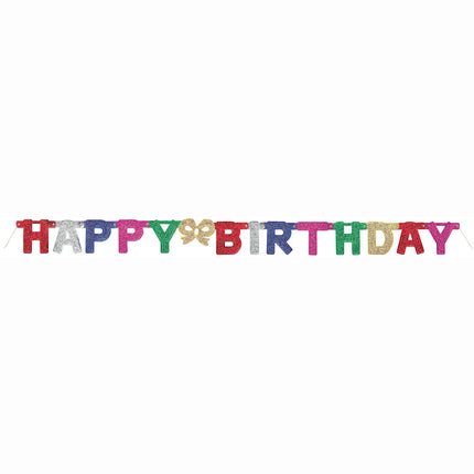 Lettre String Happy Birthday Coloured 1.42m