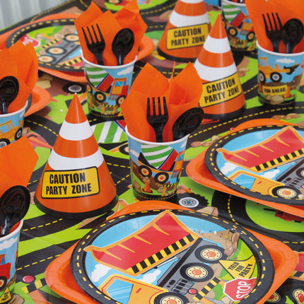 Sacs de partage de construction 23cm 8pcs