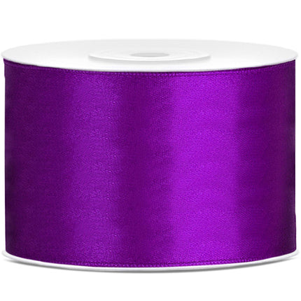 Ruban de satin violet 50 mm 25 m