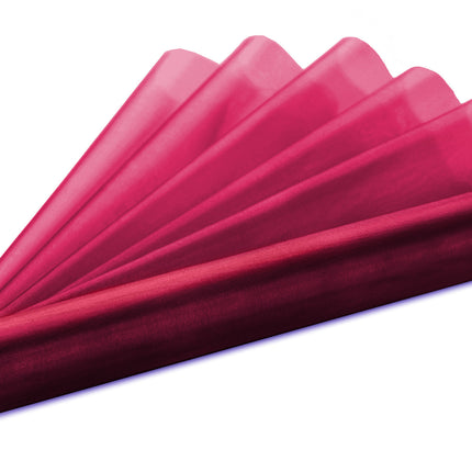 Tissu organza rouge bordeaux 36cm 9m