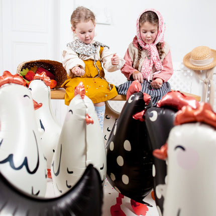 Ballon à l'hélium Poulet vide 45cm