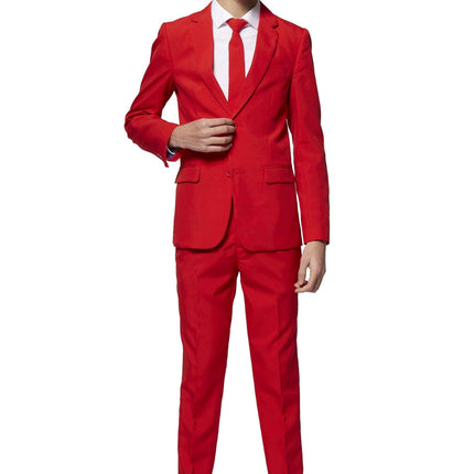 Costume rouge Garçon Ado <tc>OppoSuits</tc>