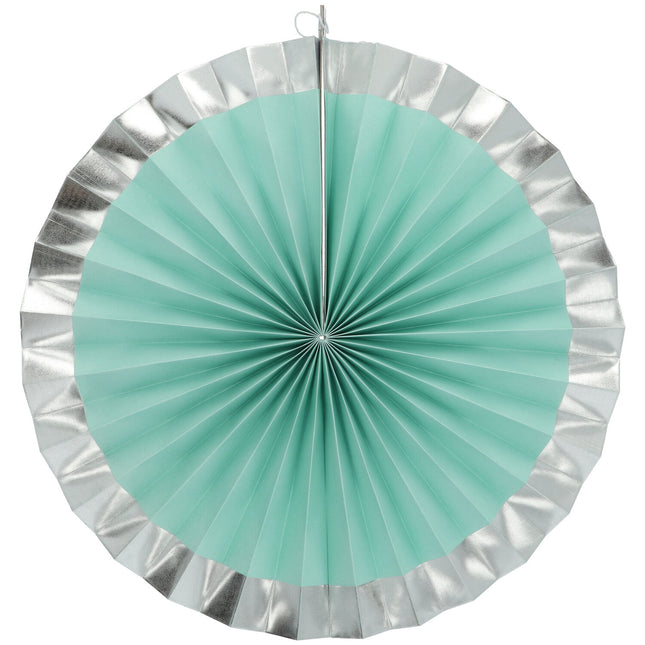 Nid d'abeilles Vert Menthe Argent