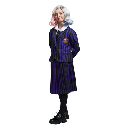 Costume mercredi Uniforme scolaire noir/violet enfant