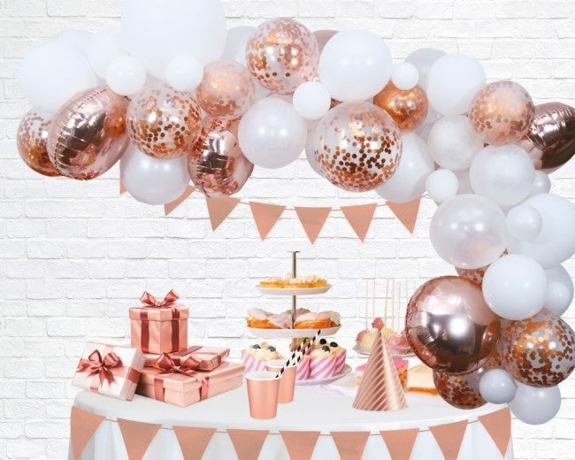 Jeu de ballons de baudruche fait maison Rose Gold 4m
