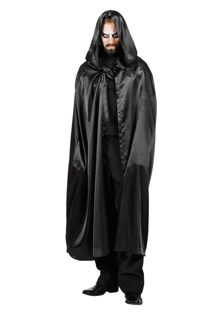 Cape noire Hommes Satin