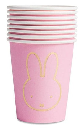 Gobelets Miffy rose clair 250ml 8pcs