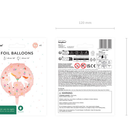 Ballon à l'hélium vide pour chevaux 45cm