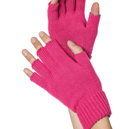 Gants rose fluo sans doigts