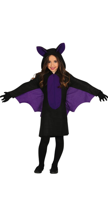 Costume d'Halloween chauve-souris fille violet