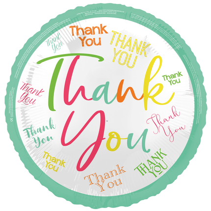 Ballon de remerciement à l'hélium coloré 45cm