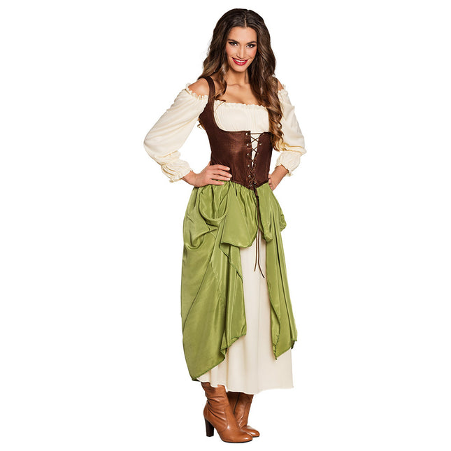 Dirndl Robe Oktoberfest Femme Vert