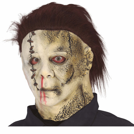 Masque d'Halloween Horreur avec cheveux